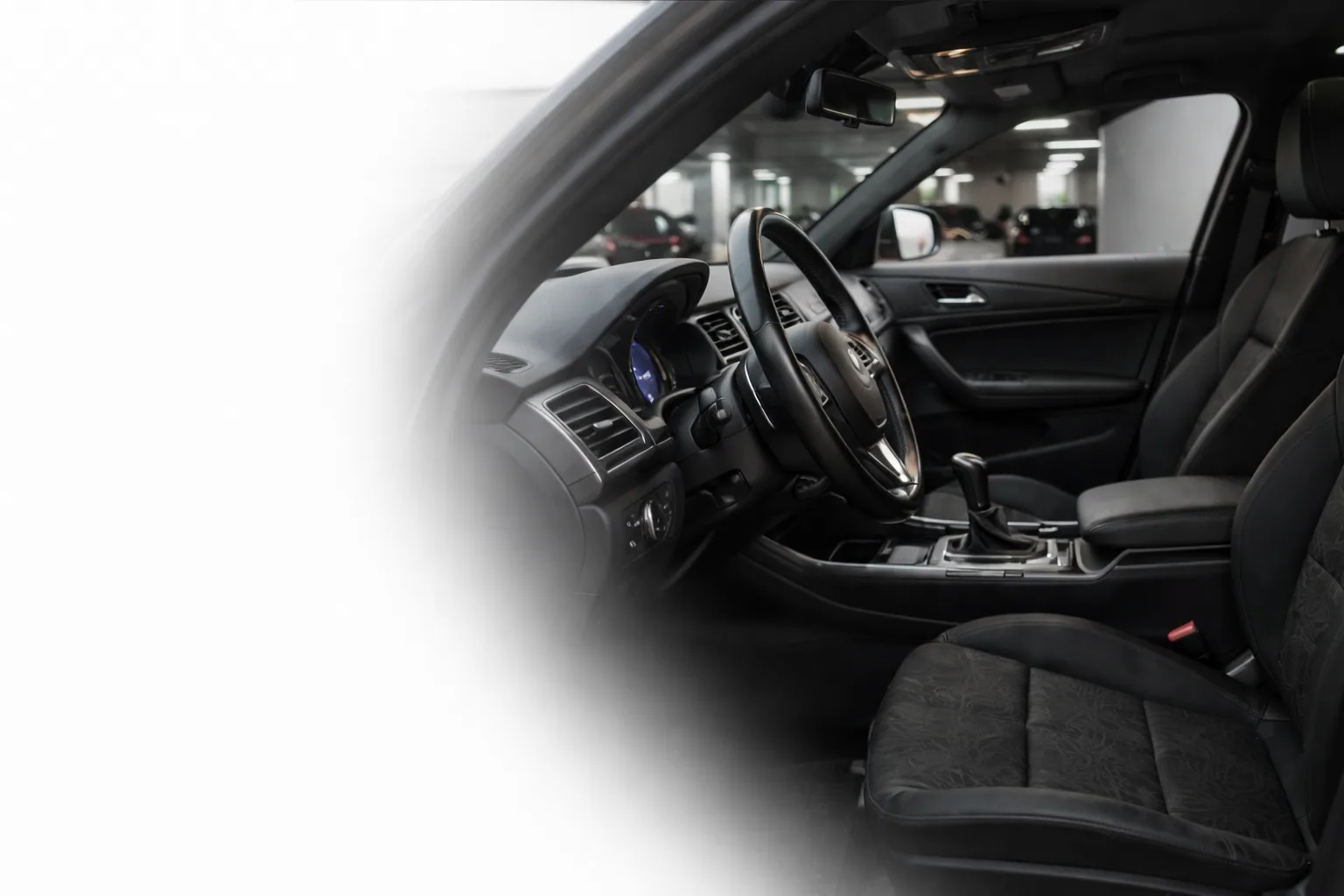 Premium gereinigd auto-interieur
